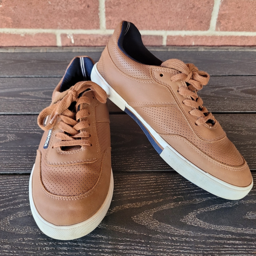 Nautica Boys Brown Casual Shoes Youth Size 5